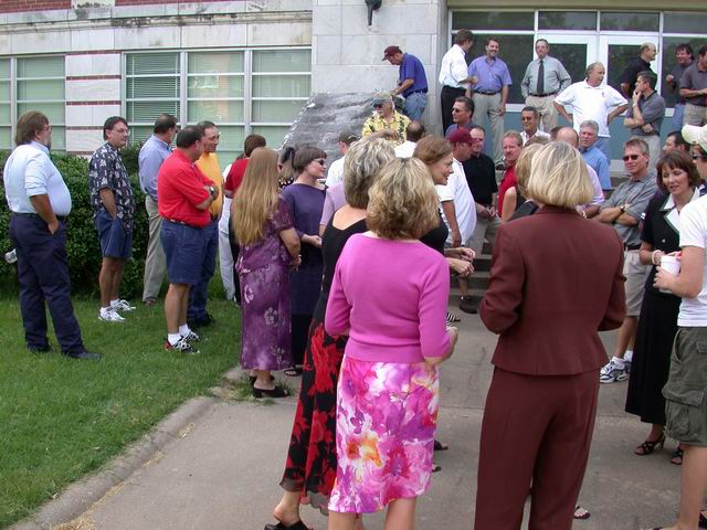 photo on the front steps of the old Ardmore High.